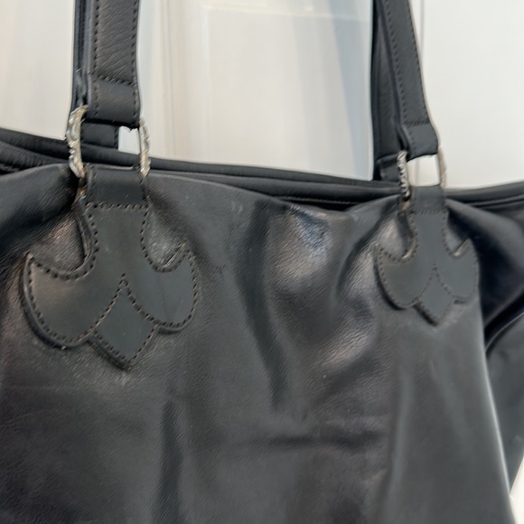 Chrome Hearts large Black Leather travel tote - Picture 12 of 12